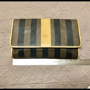 💯 Authentic Vintage Fendi Clutch
